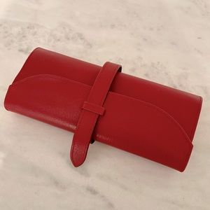 Brand New Smythson of Bond St Large Leather Jewelry Roll